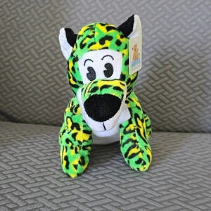 GOFFA Green Yellow White Black Tiger Plushie